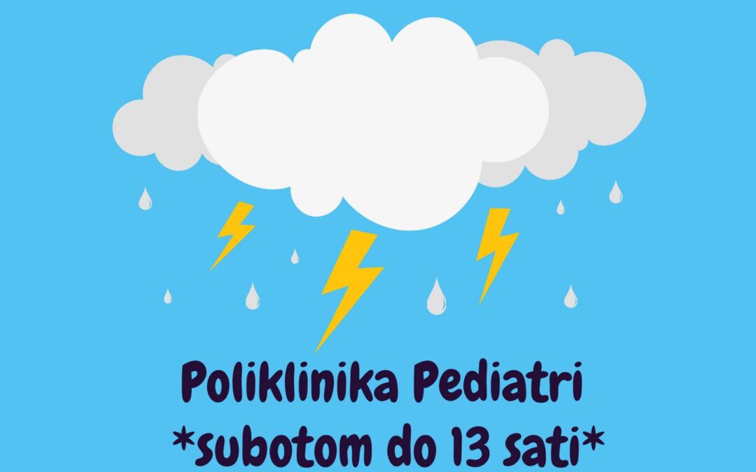 Poliklinika Pediatri ponovno radi subotom. Nazovite za termin